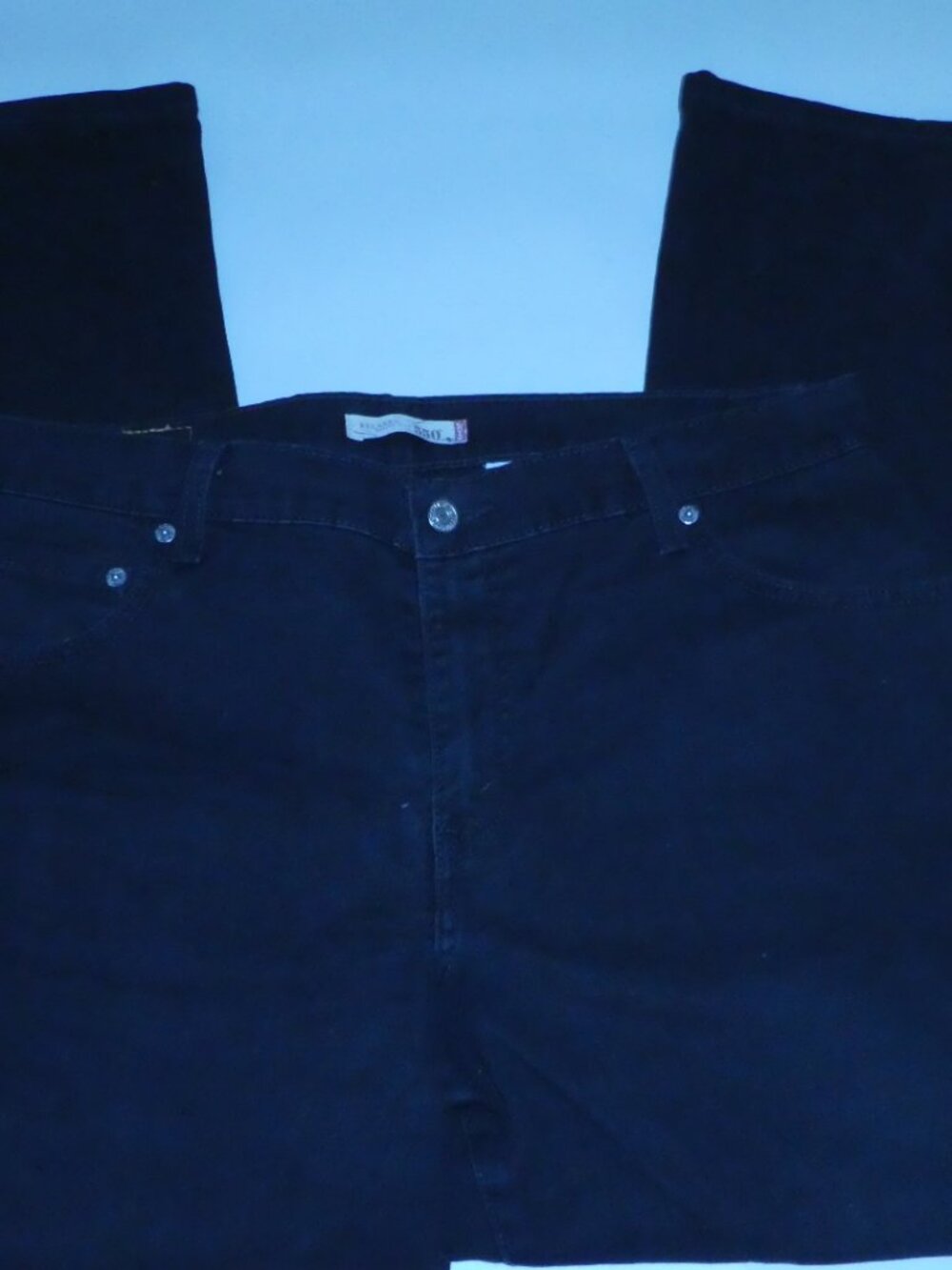 Levis 550 Bootcut Relaxed Stretch Jeans - Black